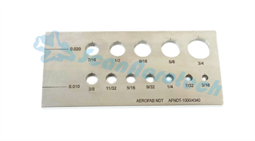 12 HOLE REFERENCE STANDARD - STEEL